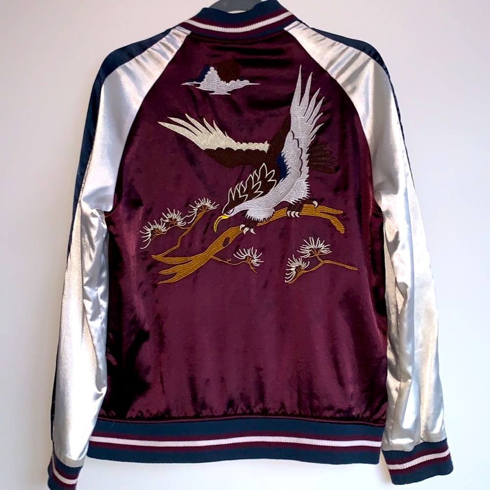 Cedarwood state size small bomber jacket H&M varsity
